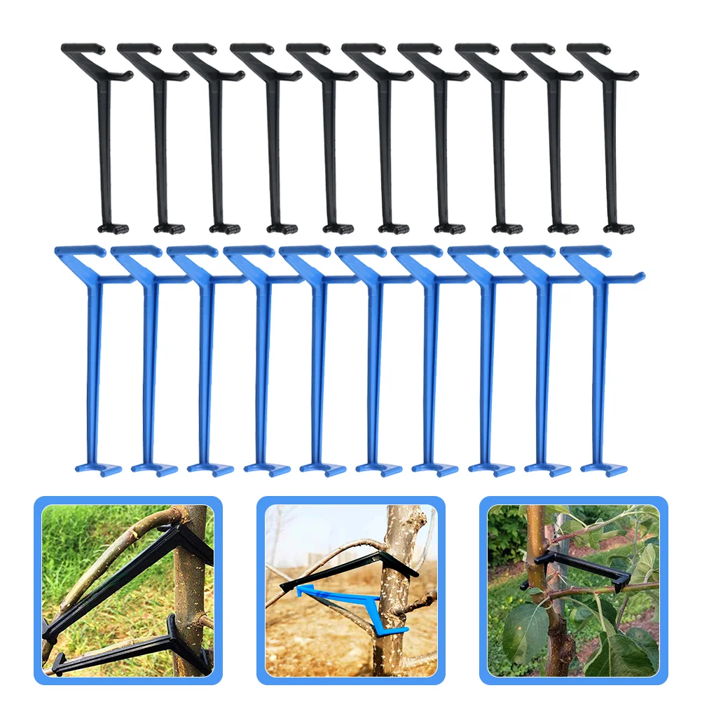 

20 Pcs Fruit Tree Branch Spreader Pruning Tools Lightweight Plastic Benders Bending Clamps Plant Clips Gardening Twig Clips Stem