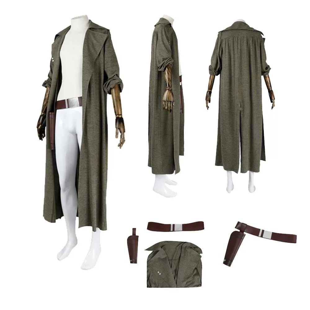 

ND-5 Cosplay Coat Men Outfits Game Outlaws Daily Costume Trench Coat Long Knitted Jacket Belt Halloween Carnival Party Suit