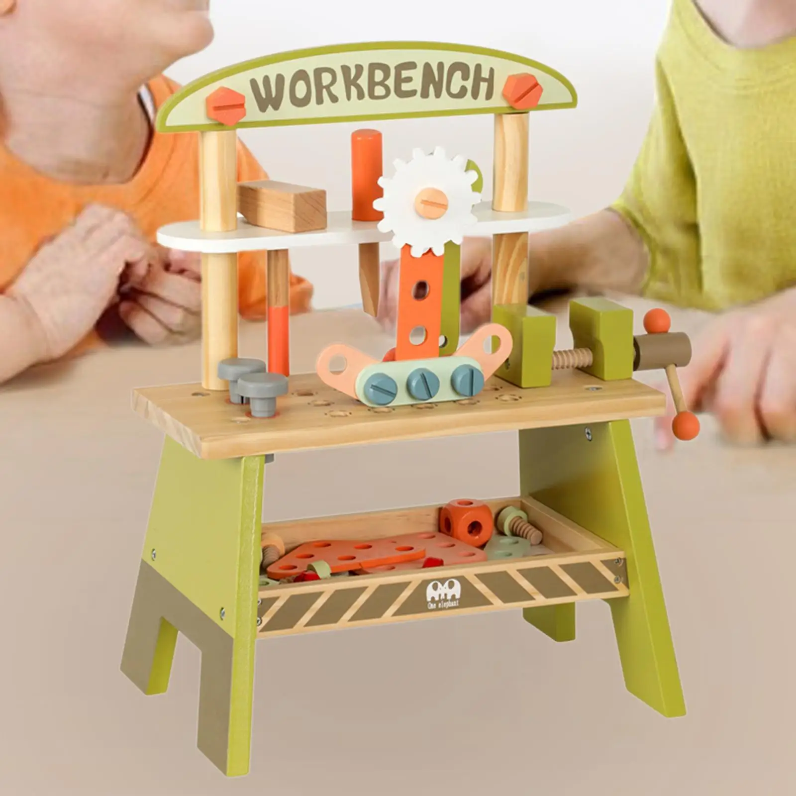 Set di strumenti per giochi di riparazione per bambini Piccolo banco da lavoro in legno per bambini Giocattolo fai da te in legno per bambini