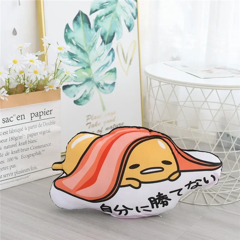

Мультяшная аниме-фигурка Gudetama, мягкая плюшевая игрушка, кукла, ленивое яйцо, подушка, детские подарки на день рождения, украшение дома