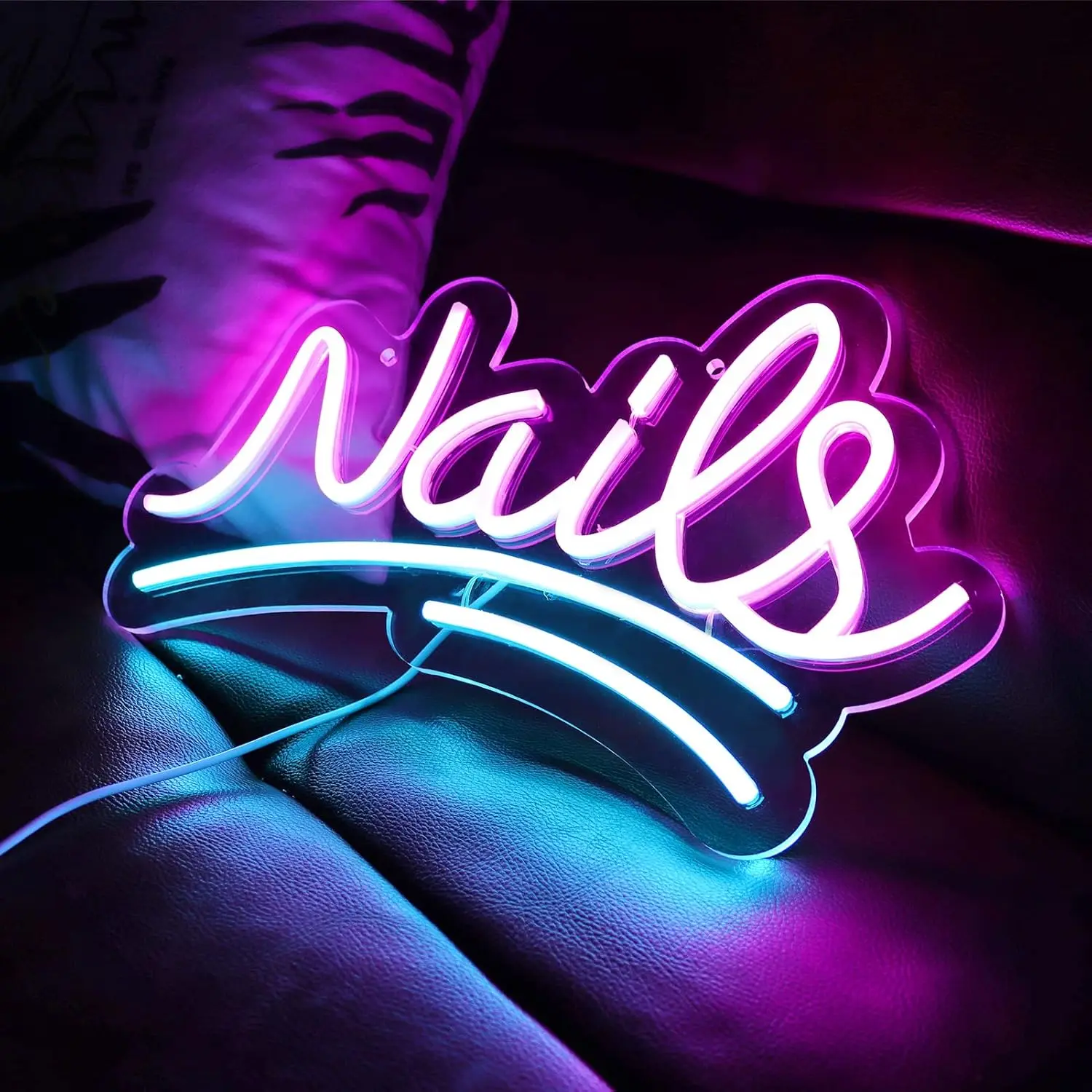 

Neon Wall Sign Dimmable Nails Neon Lights for Nail Salon Office Studio Unique Outdoor Decor Aesthetics Draw Celebratory Gifts
