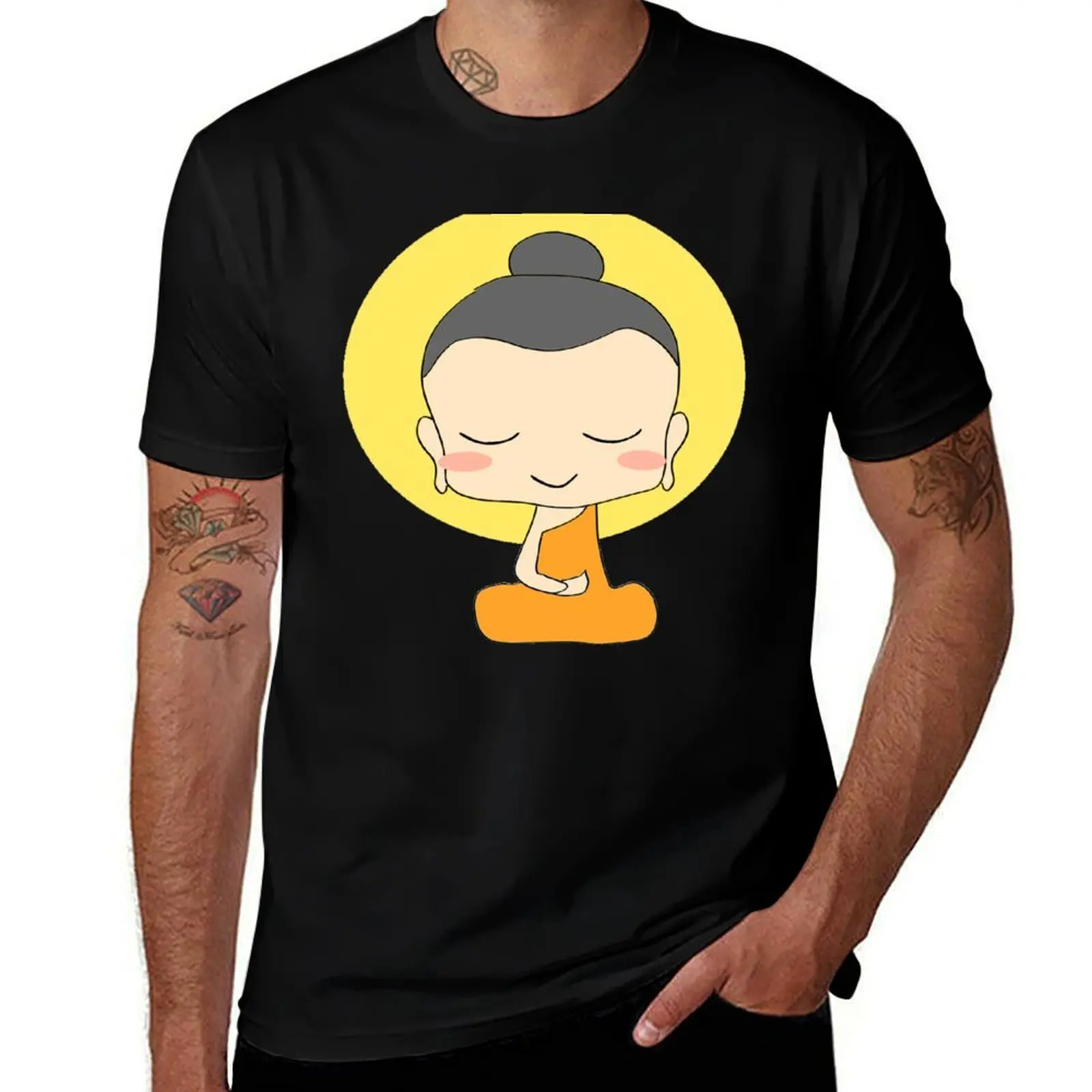 Baby Buddha T-Shirt Industrial Work Tee Shirt
