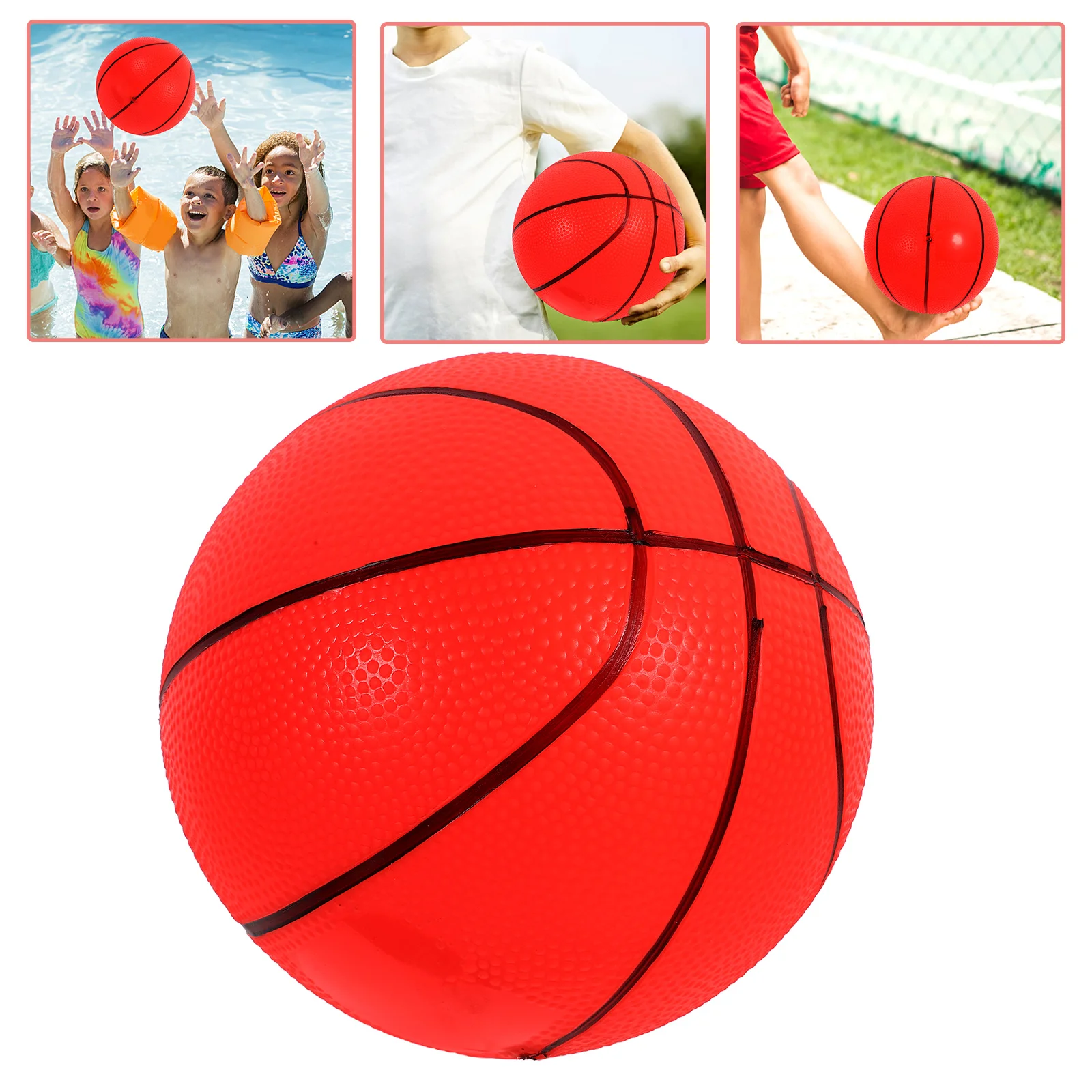 

Basketballs Party Favor Decoration Basketball Bouncy Toy Kids Interactive Outdoor Training Boys Small Exercising Toys