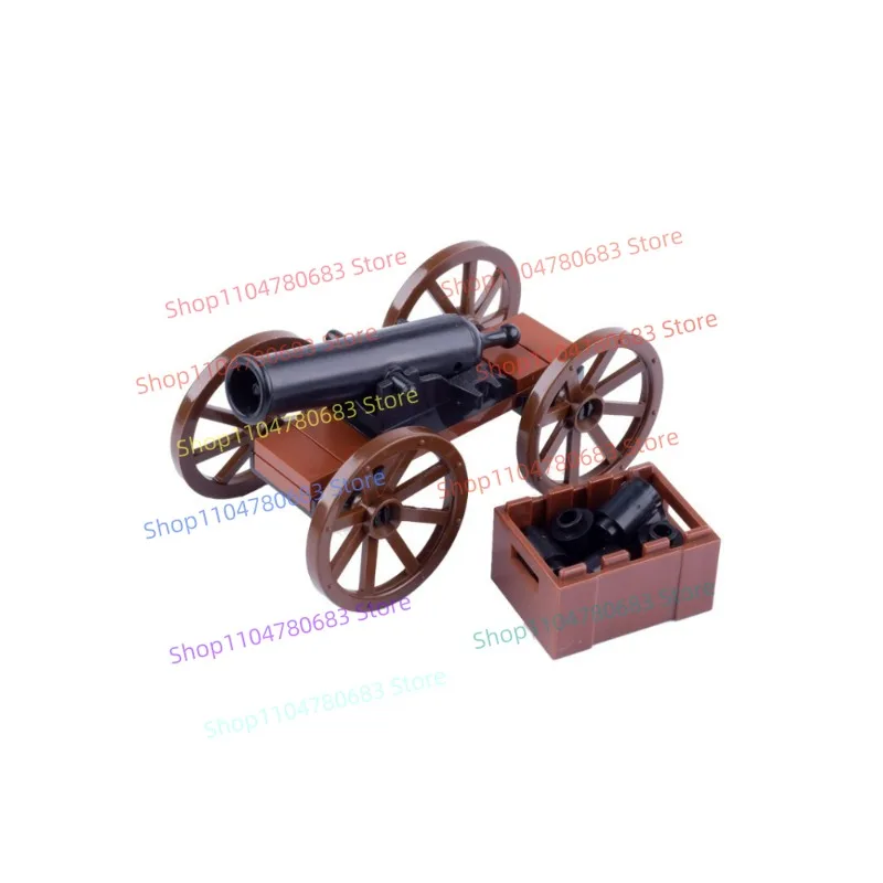 MOC Bouwstenen Mini Vintage Kanon Assemblagemodel Displaystuk Cartoon Anime Accessoires Speelgoed Vakantiecadeau Collectible