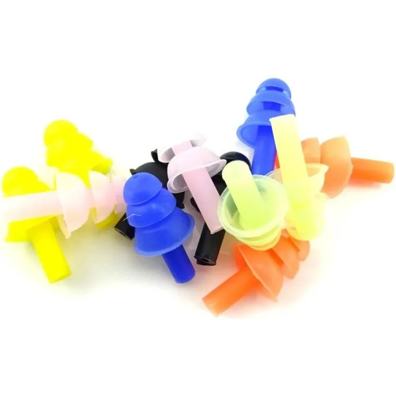 6 Pairs Colorful Silicone Earplugs - Soft & Comfortable, Waterproof & Noise-Canceling for Sleep & Swimming view 2