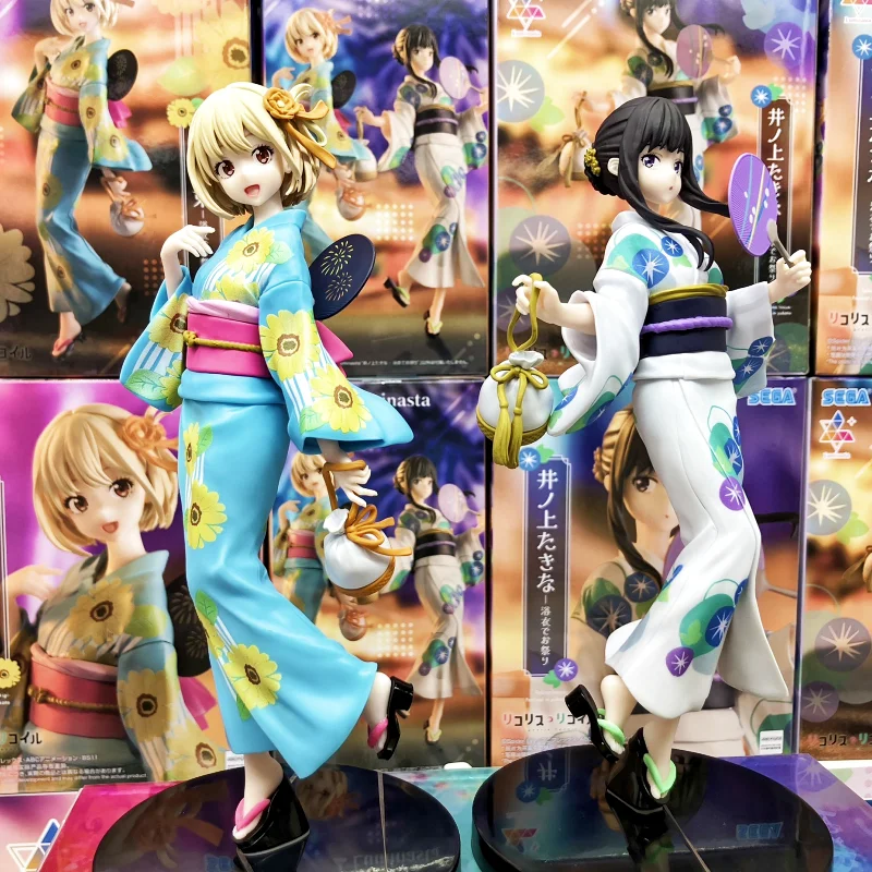 

Sega Luminasta Lycoris Recoil Anime Figure - Yukata Version Inoue Takina&Nishikigi Chisato PVC Collectible Action Figures Toy