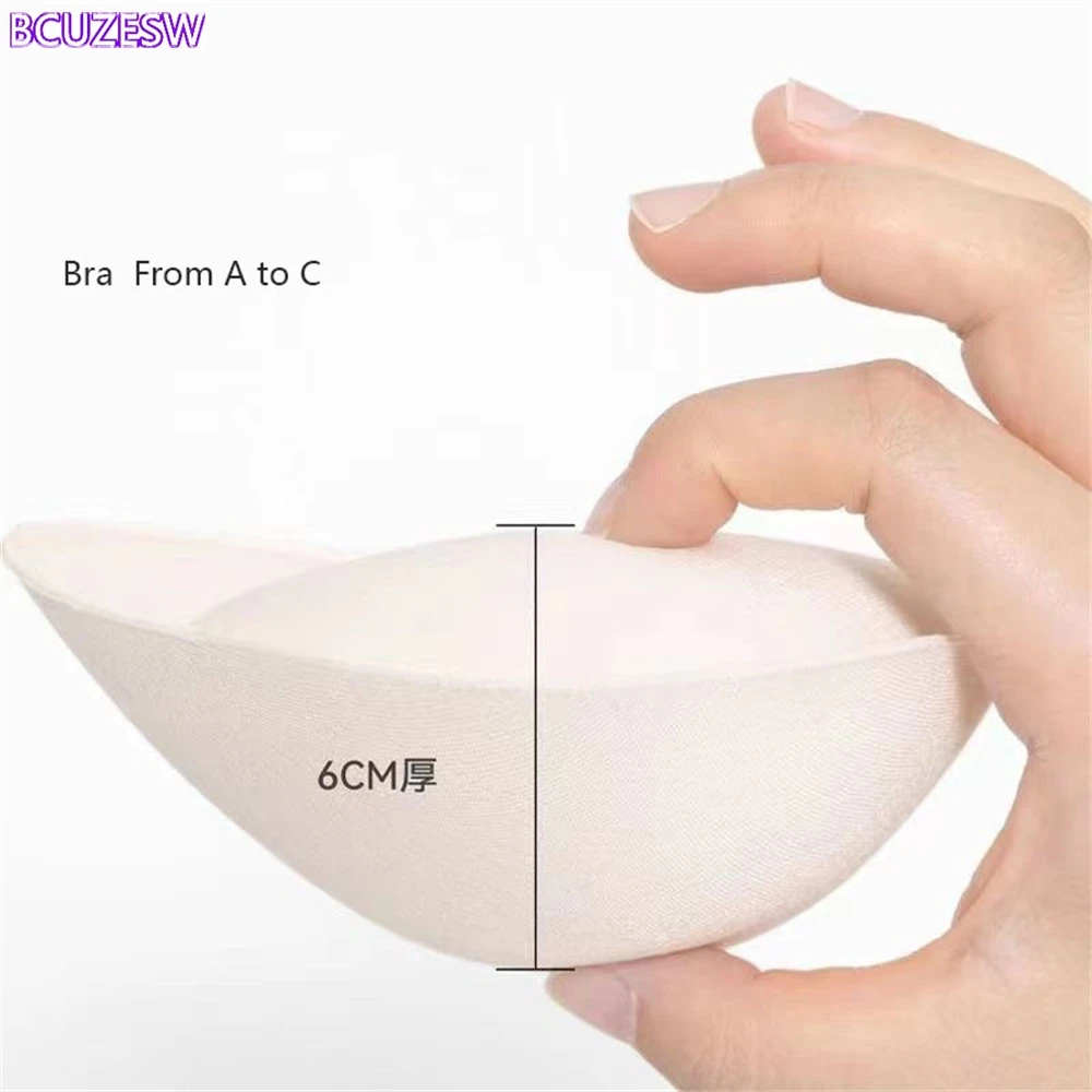 6 см толстая губка, подушечки для бюстгальтера пуш-ап для женщин, невидимая вставка, купальник, бикини, увеличители груди, подушечки для чашек, аксессуары от A до C