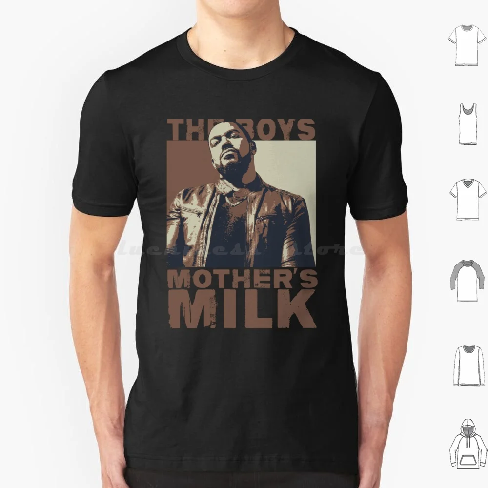 Camiseta Mother_S_Milk de talla grande, 100% algodón, Mothers Milk The Boys Homelander Hughie Milk Billy Butcher, superhéroe, divertido y lindo