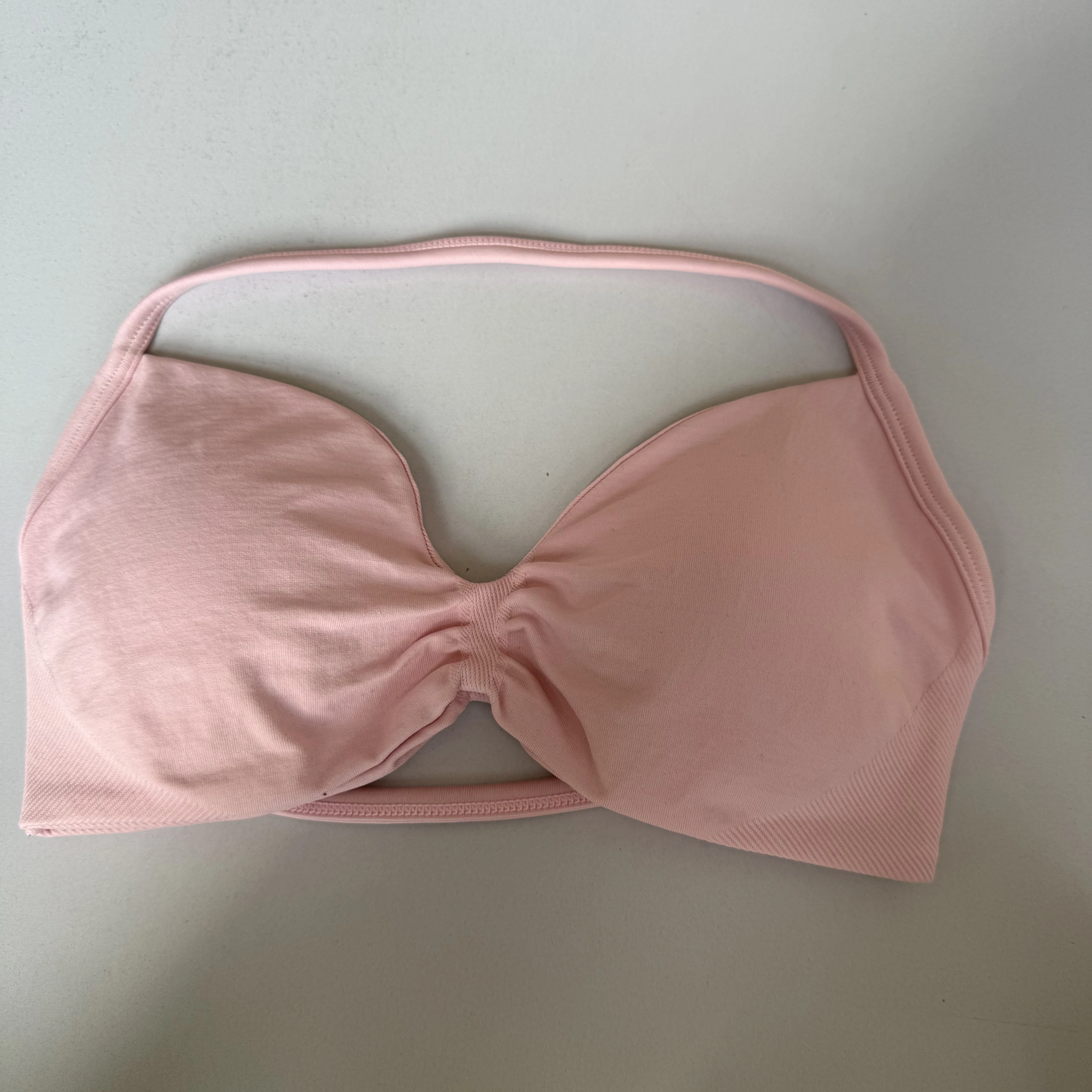 Sexy Neckholder-Sport-BH mit schönem Rücken, hoher Taille, pfirsichfarben, Shorts-Anzug, Pilates, Yoga-Weste, Trainings-Fitness-BH-Set – Detail 18