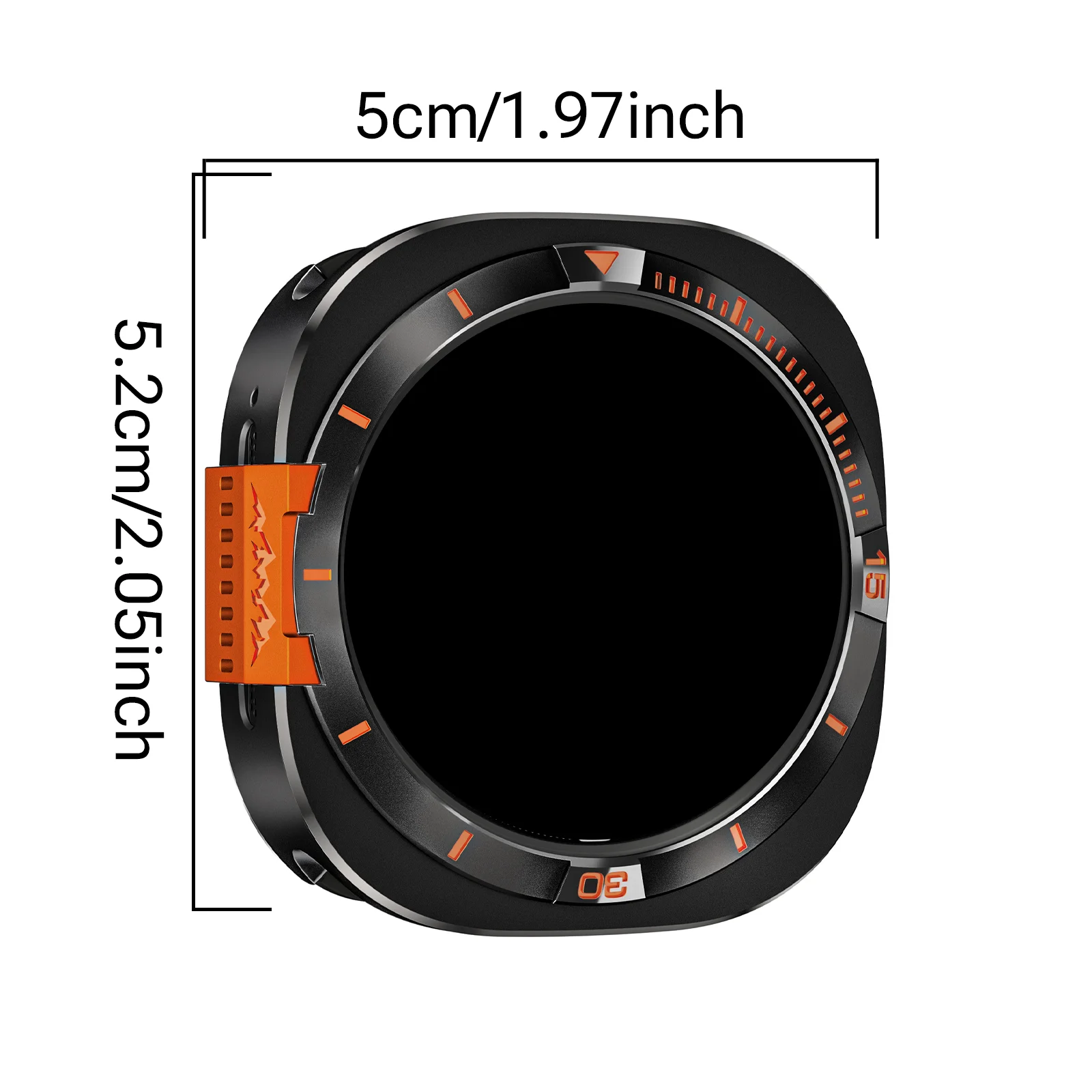 Metal Full Wrap Protective Case For Samsung Ultra 47mm Watch, Mountain Pattern Decor,  Cover for Outdoor Adventure Sports
