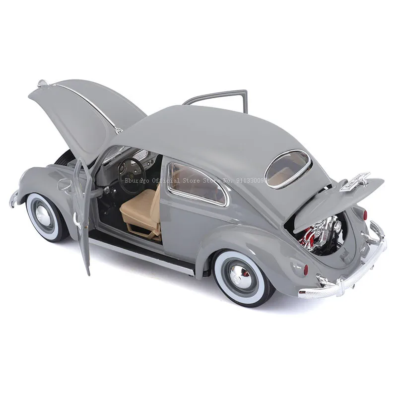 Bburago 1:18 1955 Volkswagen Kafer-Beetle Alloy Classic Car Die Cast Model Toy Collection Gift Car Model