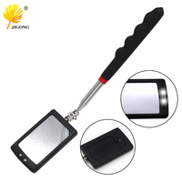 Telescoping Flexible Head Inspection Mirror Car Bottom With Light Adjustable Detection Mirror Magnification Inspection Mirror