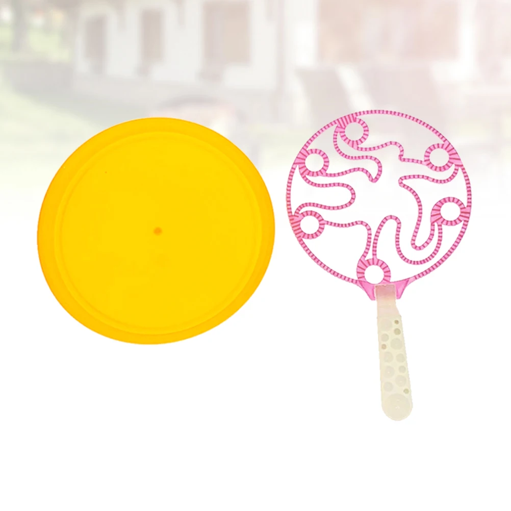 

Wand Tool Blowing Bubble Set For Kids Outdoor Play Large Jumbo Bubble Maker Ring Cartoon Octopus Shape Lawn Playground