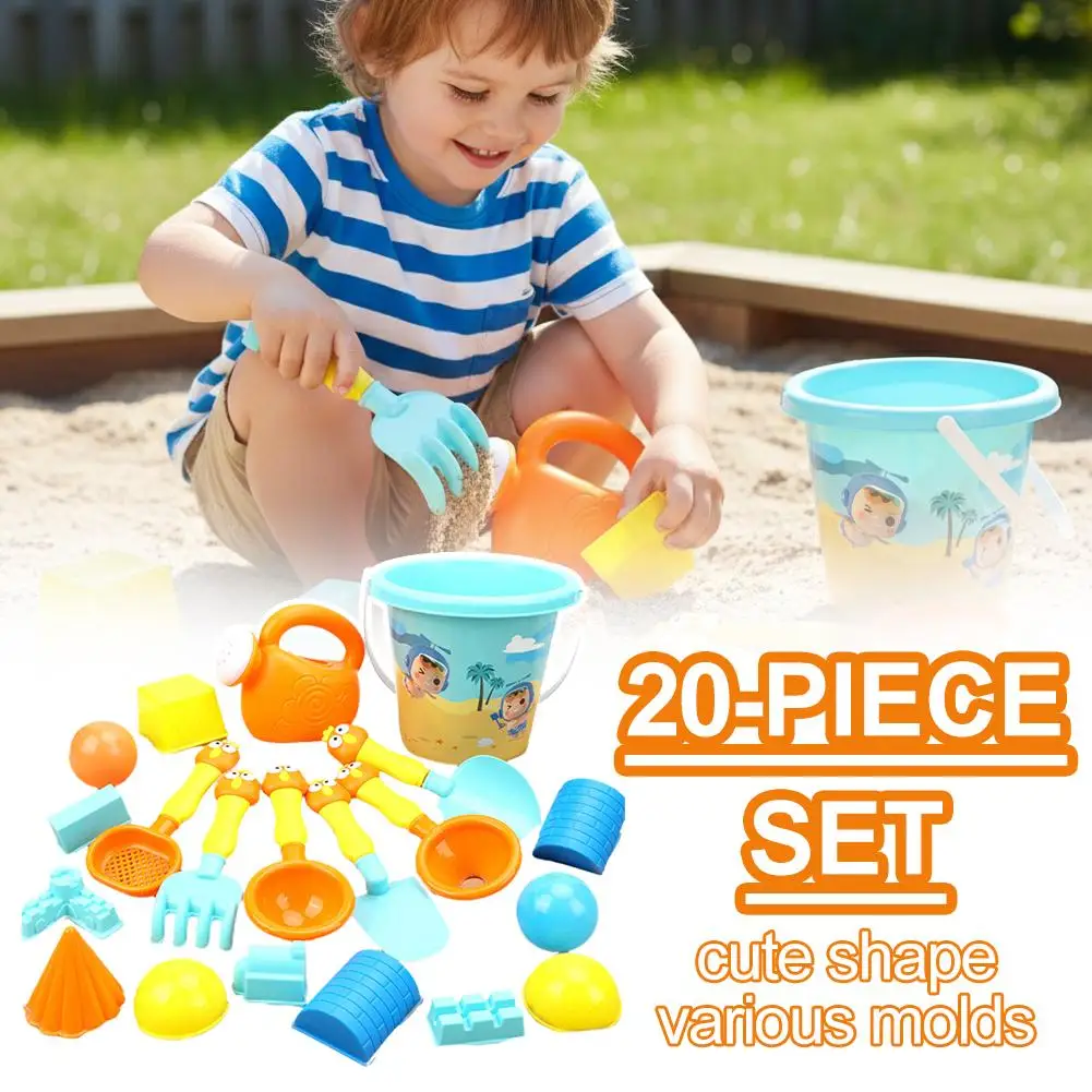 conjunto-de-20-pecas-de-brinquedos-de-praia-para-criancas-pas-coloridas-rastelos-moldes-e-balde-–-presente-para-atividades-ao-ar-livre-para-criancas-pequenas-e-pre-escolares-brincadeiras-com-areia-e-Agua