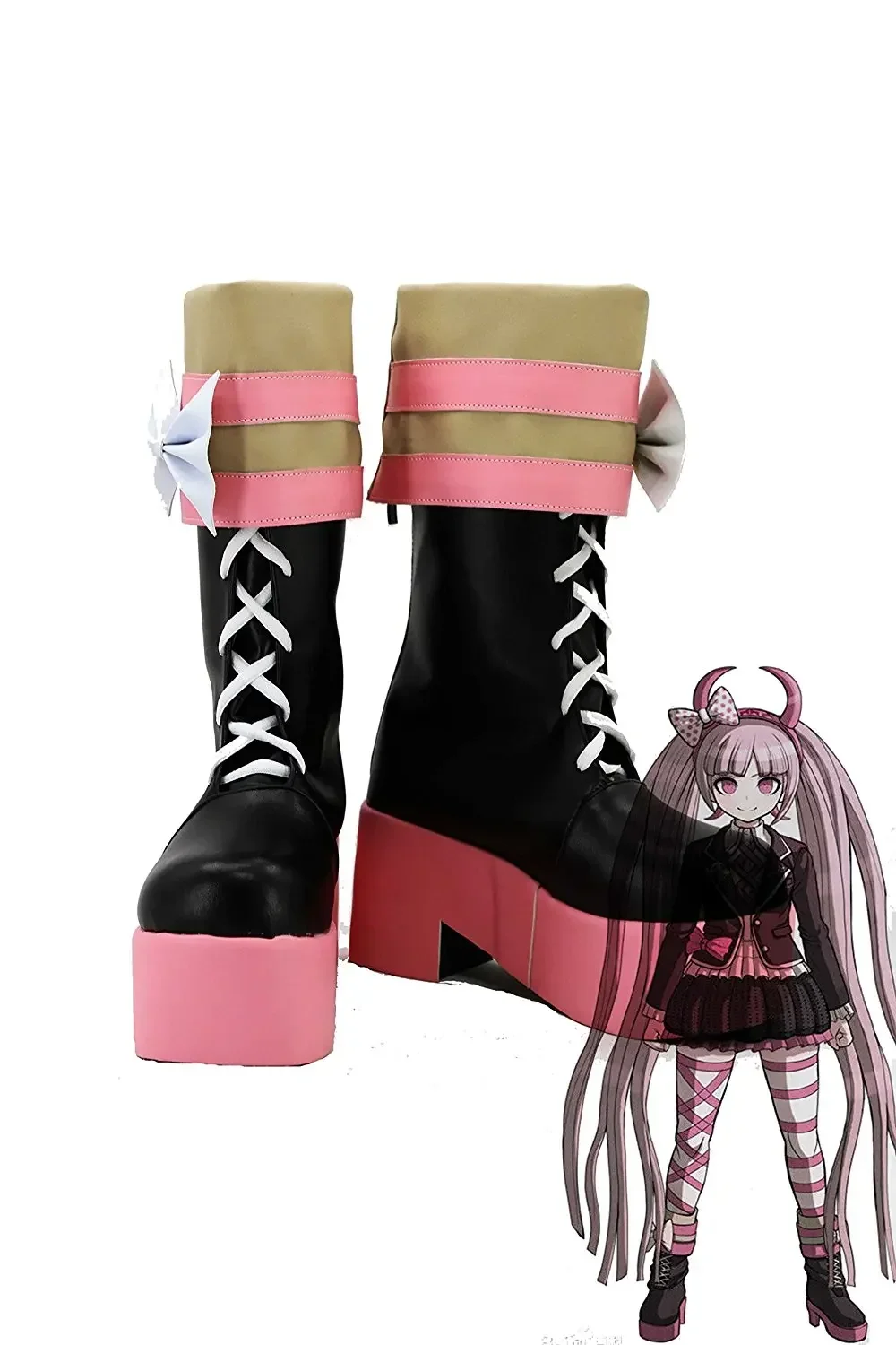 Kotoko Utsugi Cosplay Boots - Danganronpa Game Custom Shoes, All Sizes