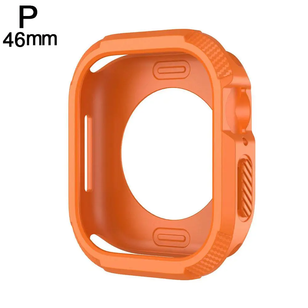 Funda protectora de silicona para reloj inteligente, carcasa a prueba de caídas para Apple Watch 10, 42mm/46mm, J8W4