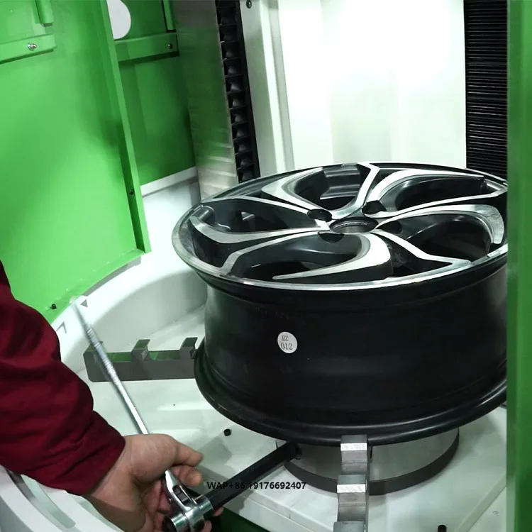CRYSTAL AWR802VP Small Size Diamond Cutting Alloy Wheel Repair Machine Rim Refurbishment