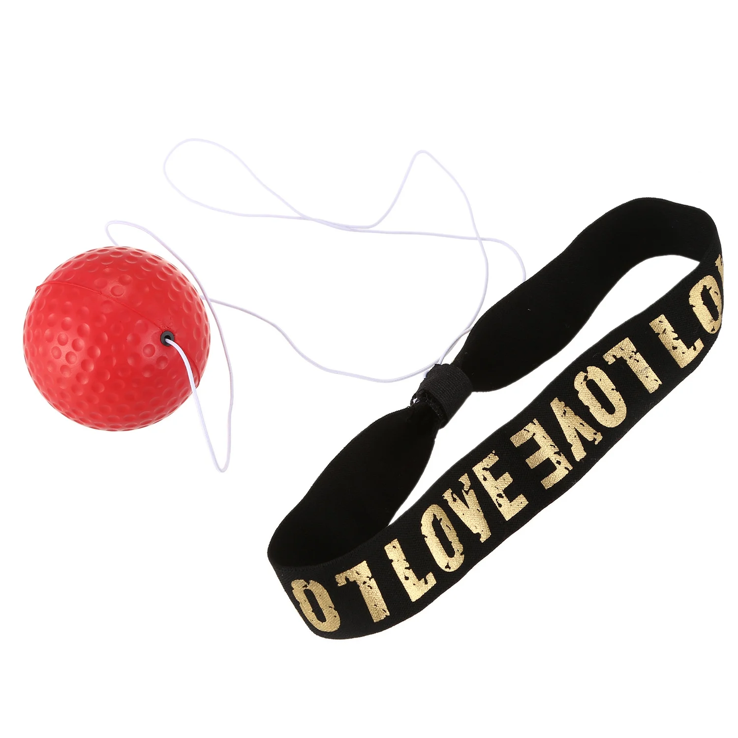 Speed Punch Ball Boxer Raising Reaction Force Hand Eye Training Set Stress Reaction ball red