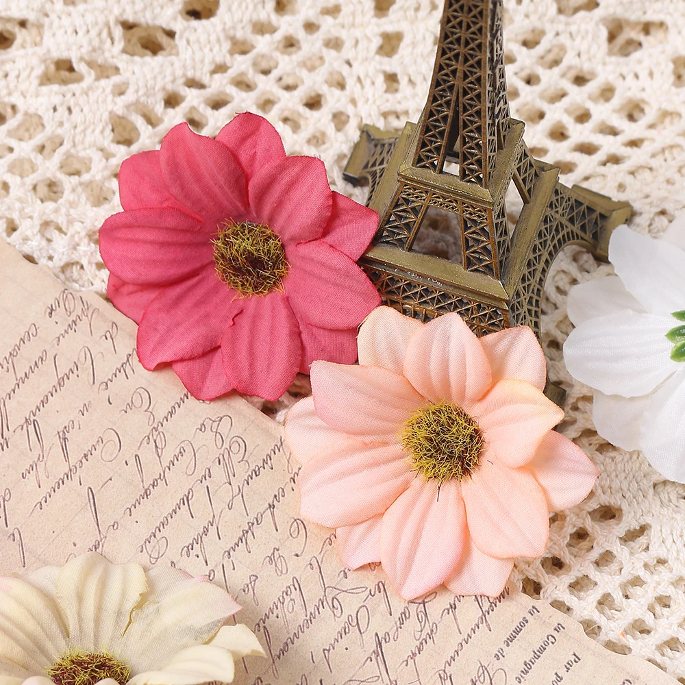 10/20Pcs Artificial Double-Layer Sun Silk Simulation Flowers Living Room Kitchen Decoration Room Wedding Decor DIY Accessories
