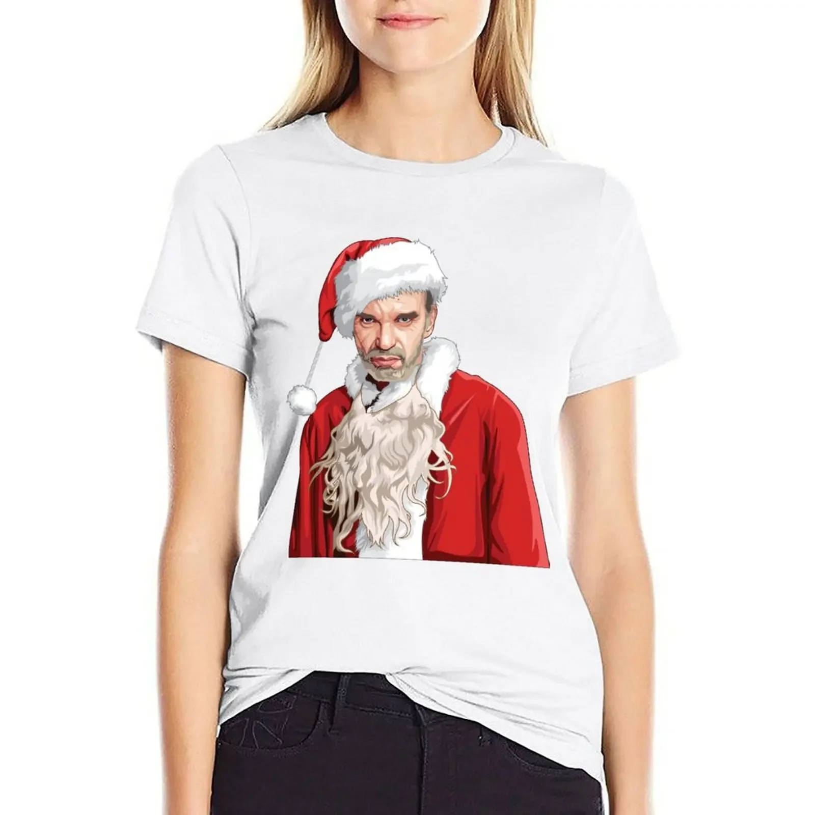 

Bad Santa T-Shirt cute tops quick-drying Top Women