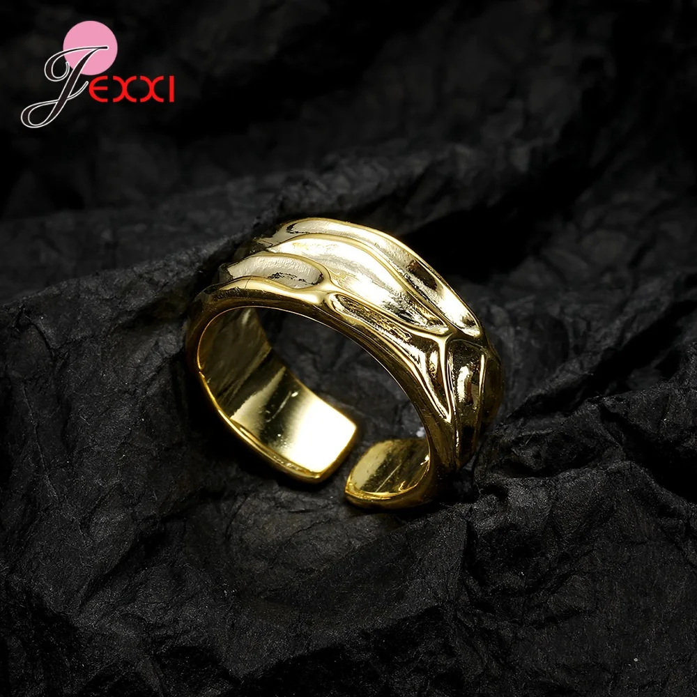 Cincin Jari Dapat Disesuaikan Perak Murni 925 Asli Mode Terbaru untuk Wanita Anak Perempuan Hadiah Ulang Tahun Super Bagus Ukuran Bebas