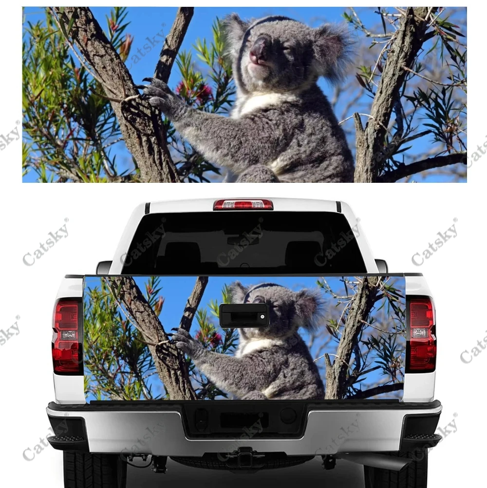 

Защитная виниловая наклейка на багажник автомобиля Koala с принтом альпинистского дерева, декоративная наклейка на капот автомобиля, крышка двигателя для внедорожника, пикапа