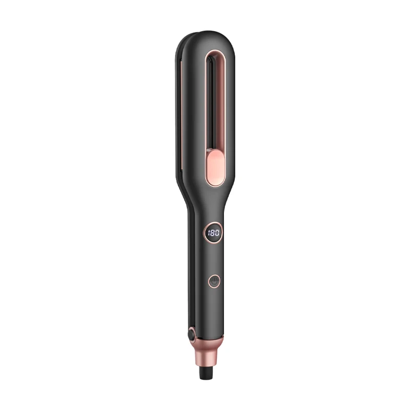 

New 2 In 1 Ceramic Coating Plate Flat Iron For Straightening Ceramic Fluffy Hair Straightener