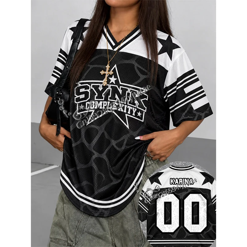 Electric Synk Complexity Space Club Retro Streetwear Mesh Jersey For Fans Gift Autumn Winter Men'S And Women's TShirt ClothingEl