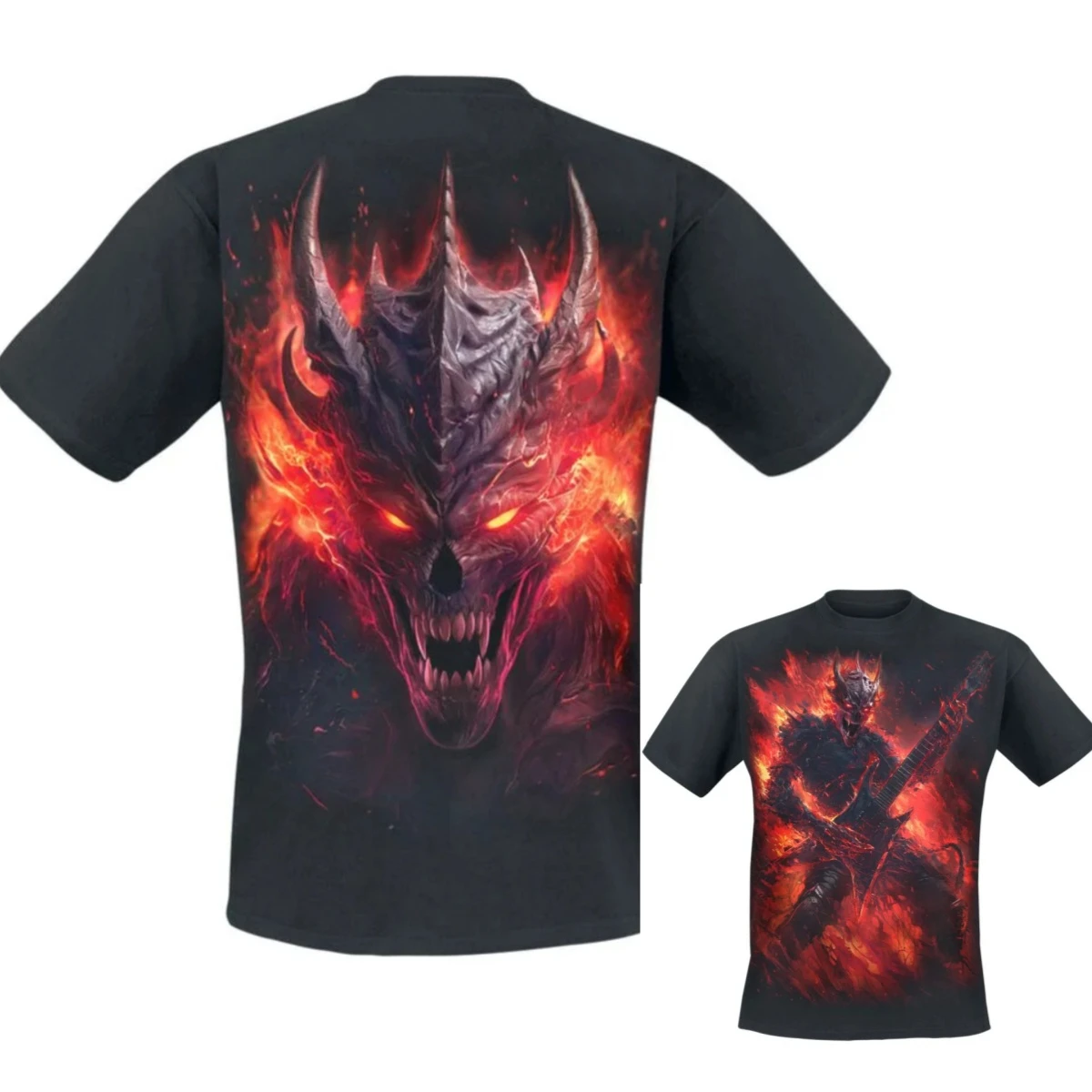 Gothic Streetwear Brand - T-shirt en coton avec image graphique