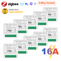 Zigbee3.0 Mini Light Smart DIY Switch 2Way 16A Module Control Smart Relay Automation Breaker Works With Google Home Zigbee2MQTT