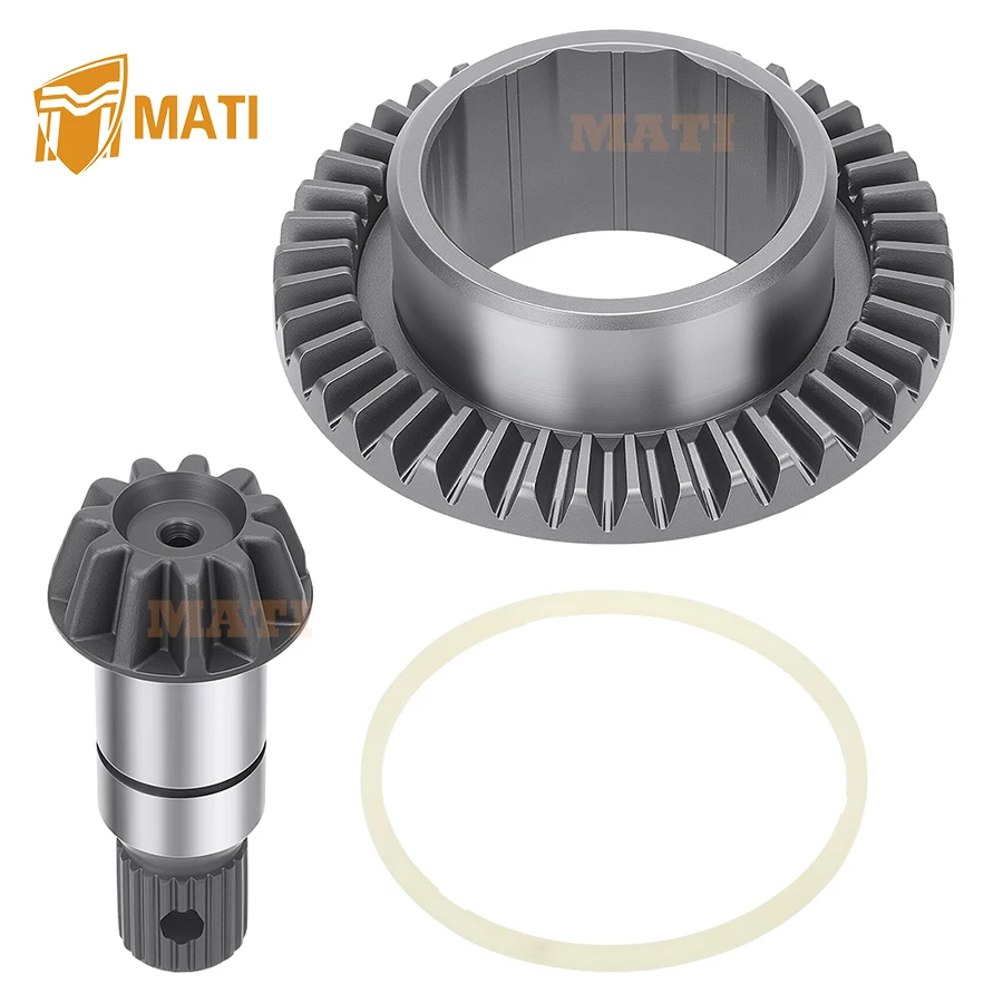 

M MATI Front Differential Gear Ring & Pinion For Polaris RZR 570 800 900 Ranger 570 900 1000 3235441 3239381 3235173
