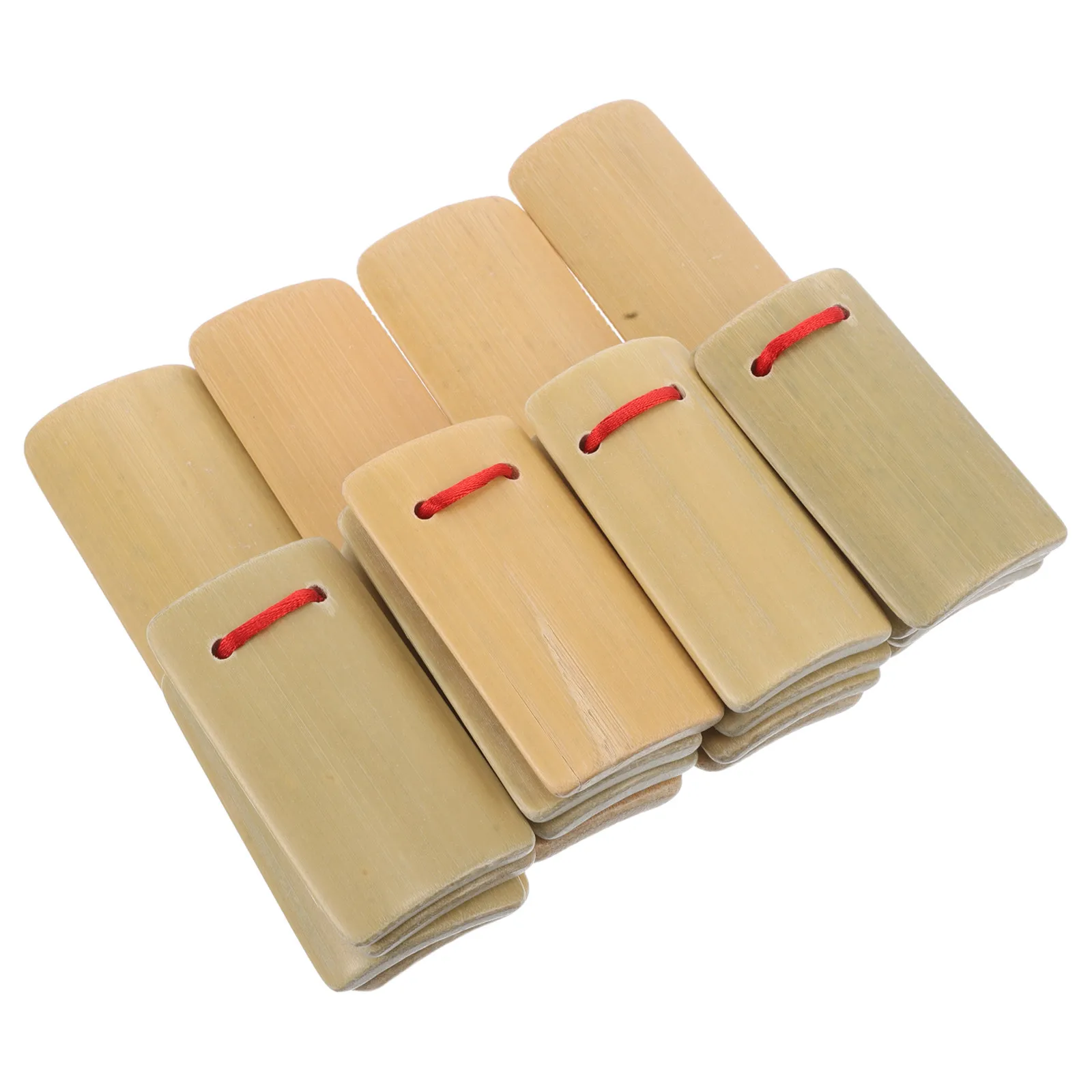 4 Piezas de Castañuelas de Bambú para Niños, Instrumentos Musicales Tradicionales Chinos Kuaiban para Principiantes, Educación Musical Familiar y Escolar