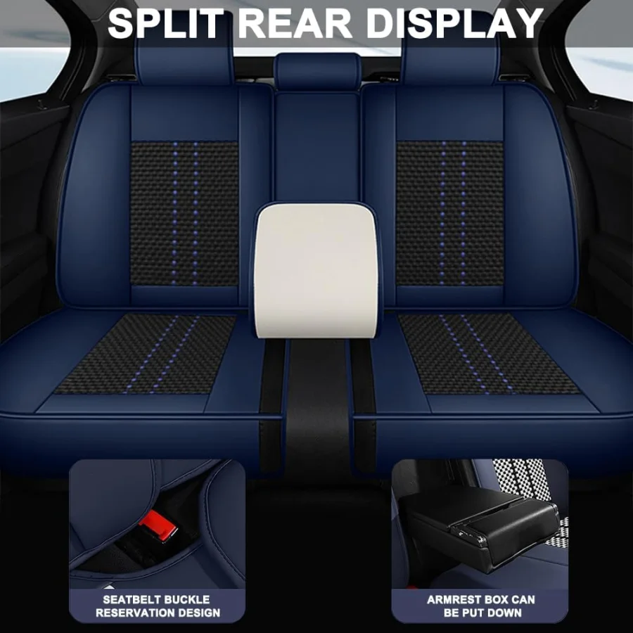 Fundas de asiento de coche de cuero PU |   Impermeable, a prueba de manchas y resistente al desgaste. |   Adecuado para BUICK ENCORE GX 2022
