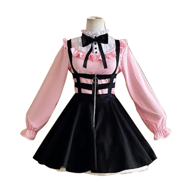 Mayuzumi Fuyuko Cosplay Costume The Idolm@Ster Shiny Colors Straylight Fuyuko Wig Accessories Girls Cute Princess Dress