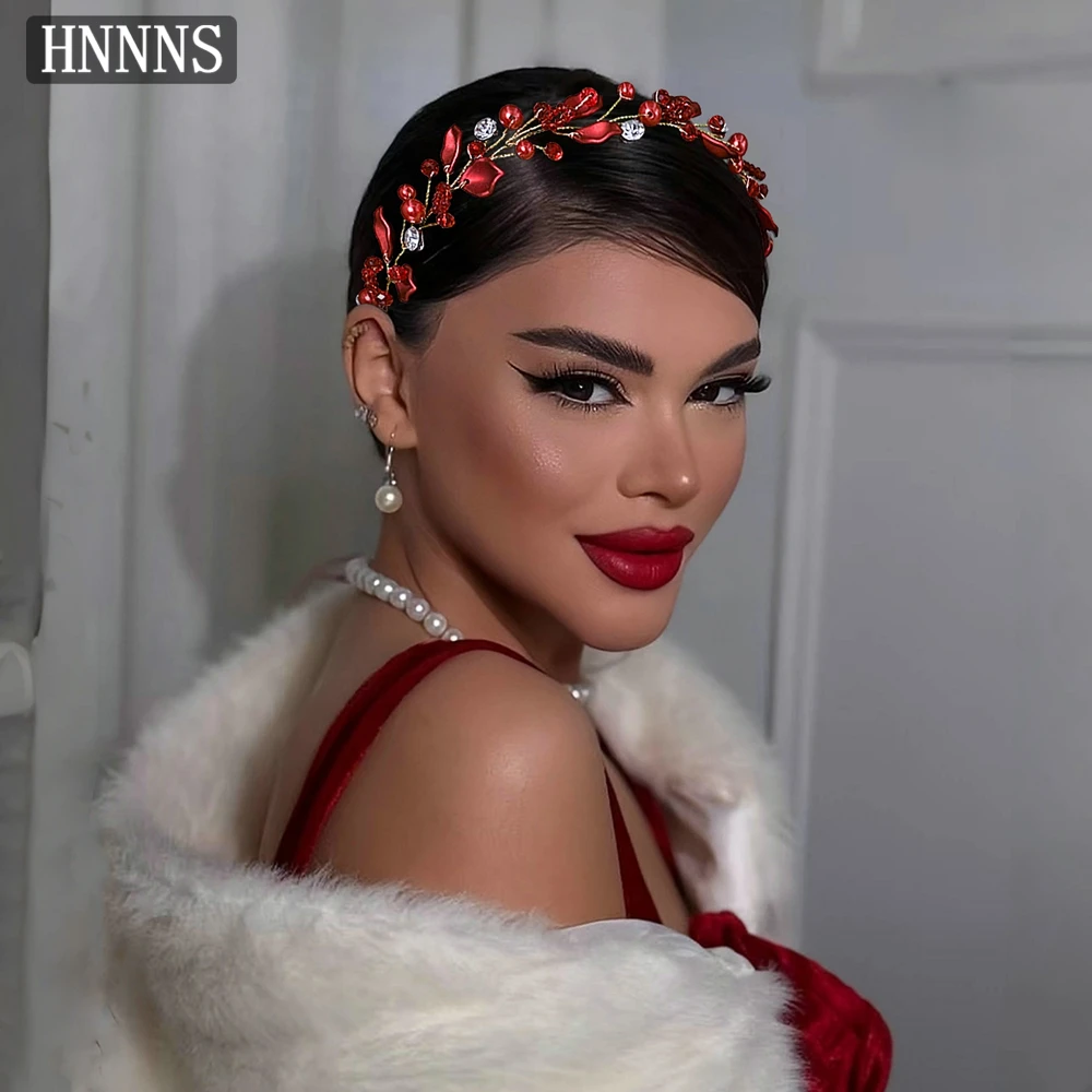 

TOPQUEEN Bridal Wedding Shining Hair Strap Handmade Rhinestones Exquisite Ladies Banquet Dancing Party Hair Accessories YXA350