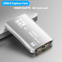 1080P 60fps Video Capture USB3.0 HDMI-compatible Capture Board Streaming for PS5 4 Nintendo Switch Laptop PC placa de captura
