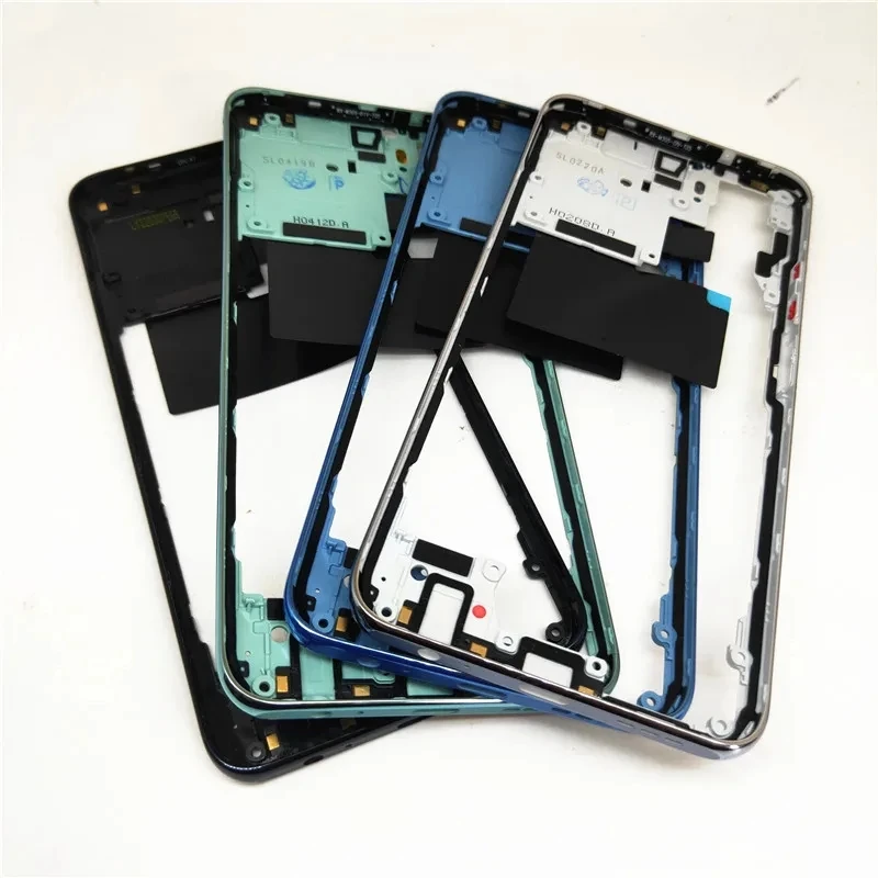 For Xiaomi Redmi Note 10S 10 4G 5G Housing Middle Frame Case Middle Frame Bezel Plate Replacement Parts With Side Key