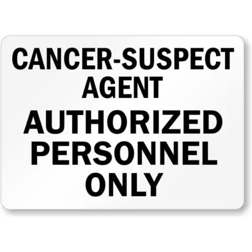 Asbestos Cancer Public Health Aluminum Weatherproof Sign p726 sign