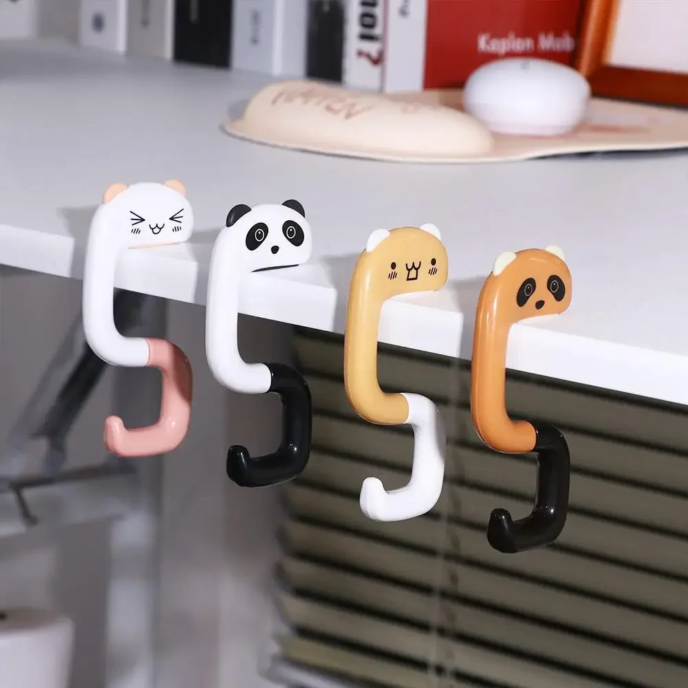 

Cute Animal Hook Travel Portable Folding Handbag Hanger Table Hook Wall Hanger For Hanging Decorative Table Hooks