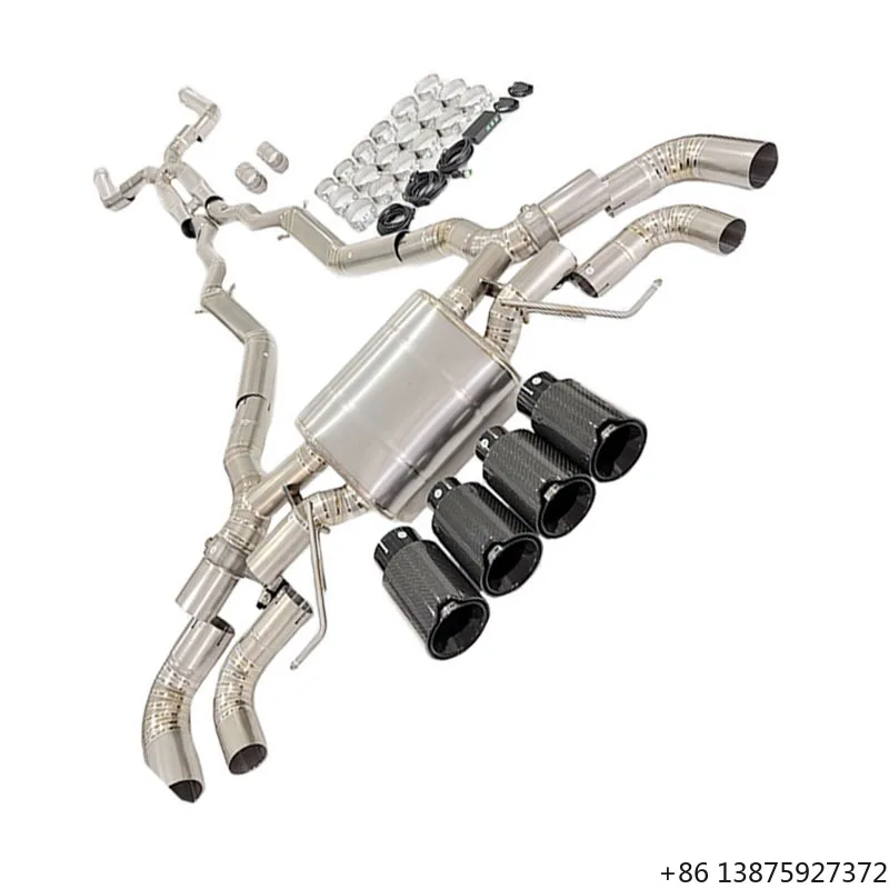 

High Quality Titanium Exhaust for M8 Gran Coupe (4-door) F93 S63 4.4TT Valved Muffler Catback Valvetronic Exhaust