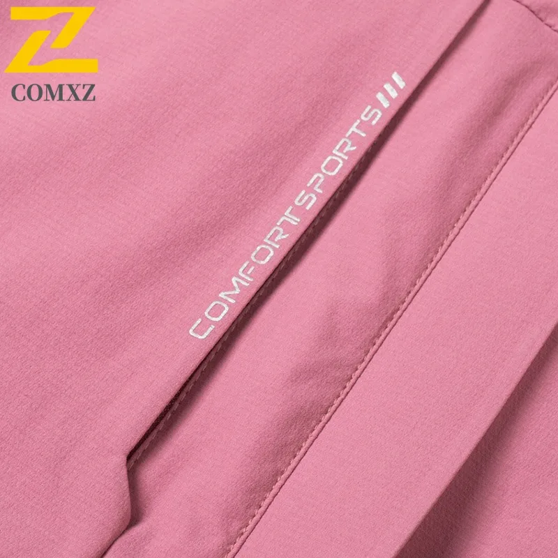 سترة COMXZ الخارجية بغطاء للرأس للرجال لتسلق الجبال مقاومة للرياح للدراجات النارية، ملابس خريفية خفيفة الوزن على طراز الشارع غير رسمية #5