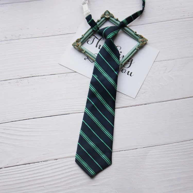 Simple Daily Fashion Striped Tie Shirt Accessory College Style Tie for Both Boys and Girls Tie Casual and Easy To Wear image 2