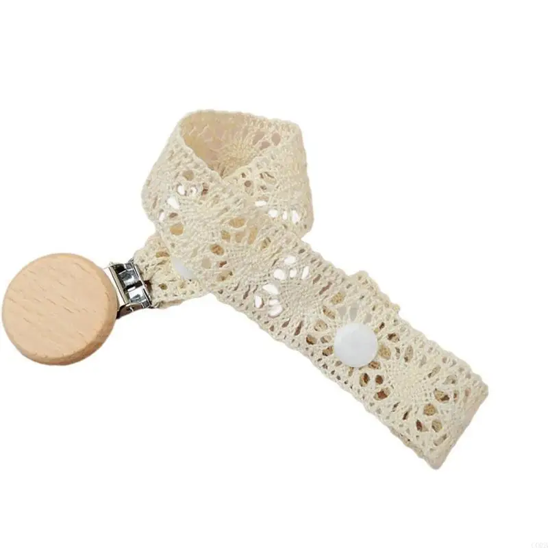 CORB Baby Pacifier Clip Holder Chain, Lovely Lace Teething Toy Lanyard with Clip Designing for Soothers and Teethers