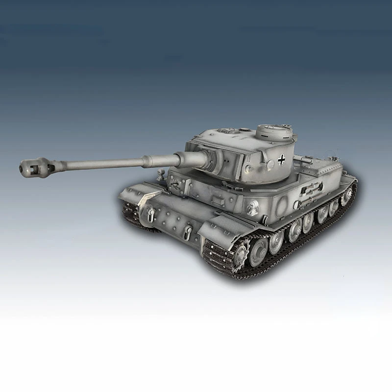 1/16 RC Heavy Tank German Tiger P with Smoke System High Simulation Sound Effect Assembled All-metal Tank Model Kit