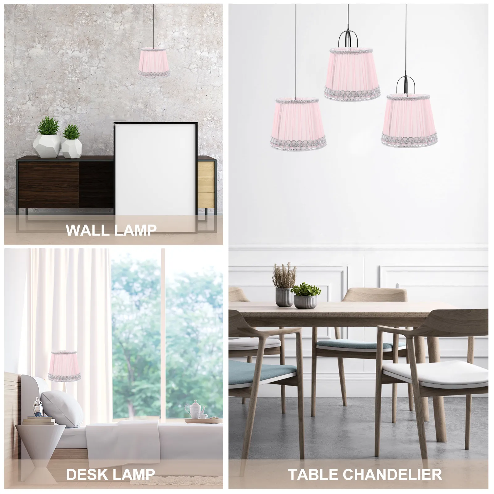 

Шифоновый плиссированный абажур: сменный декоративный чехол для лампы, создающий уютную атмосферу