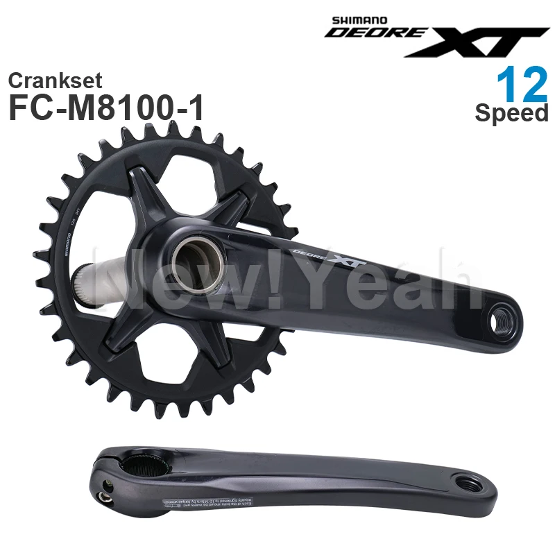SHIMANO DEORE XT M8100 12v Groupset 1x12-Speed SL-M8100 RD-M8100 CS-M8100 10-51T CN-M8100 FC-M8100 Crankset  Original
