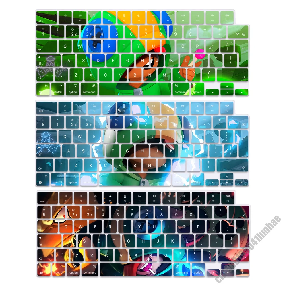 

EU Layout Soft Silicone Keyboard Cover for Brawls-Stars Macbook pro 14 M1 M2 M3 A2442 A2485 A2779 A2780 Air M2 M3 A2681 A2941