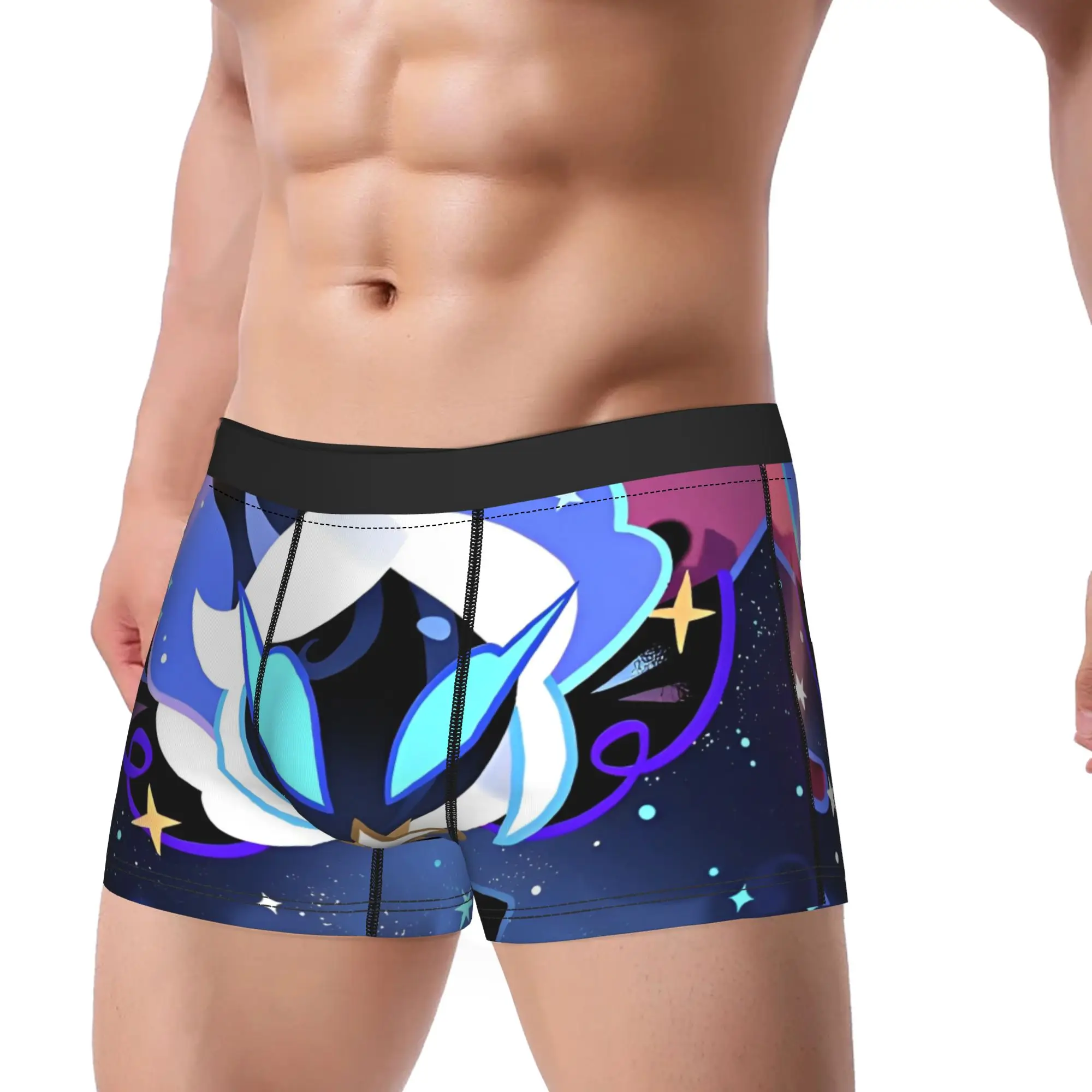 Men Stardust Cookie Boxer Briefs Shorts Panties Breathable Underwear Cookie Run Kingdom Male Funny Plus Size Underpants