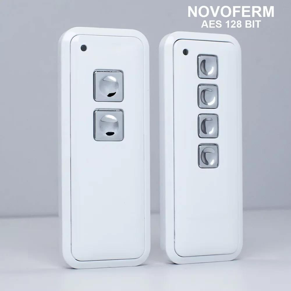 AES 128 BIT NOVOFERM Mini-Novotron 522 524 Design 523 Protect Hand Transmitter 433.92MHz Rolling Code Remote Control