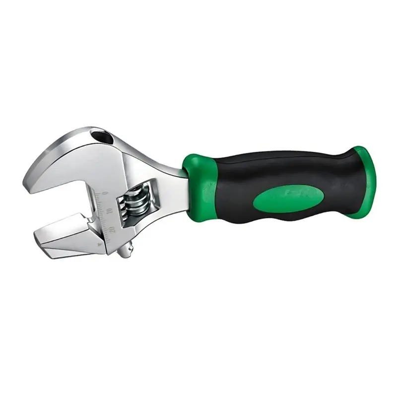 TFORU-8Inch Adjustable Wrench Monkey Wrenches Short Handle Spanner Pipe Wrench For Air Controller Pipe Hand Tool